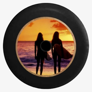 Beach Sunset Summer Girls, HD Png Download, Transparent PNG