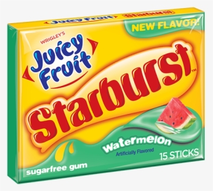 Starburst Watermelon Slim Pack - Juicy Fruit Starburst Watermelon, HD Png Download, Transparent PNG