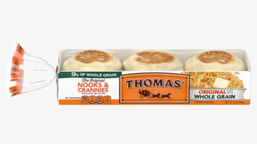 Thomas Original Made With Whole Grains English Muffins - English Muffins Brands, HD Png Download, Transparent PNG