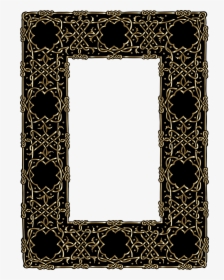 Gold Ornate Geometric Frame Clip Arts - Celtic Knot Png Frame, Transparent Png, Transparent PNG