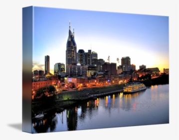 Nashville Skyline Cityscape Art Photography - Nashville, HD Png Download, Transparent PNG