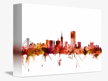 San Francisco Skyline Silhouette Png - San Fran City Skyline, Transparent Png, Transparent PNG