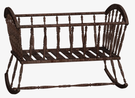 Cradle, Bed, Cot, Wooden Bed, Digital Art, Isolated - Cradle Clipart, HD Png Download, Transparent PNG