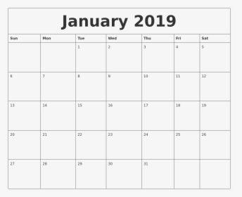 2019 Calendar Png Photo - January 2020 Calendar Planner, Transparent Png, Transparent PNG