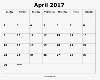 Transparent Empty Cornucopia Png - November Calendar 2017 With Notes, Png Download, Transparent PNG