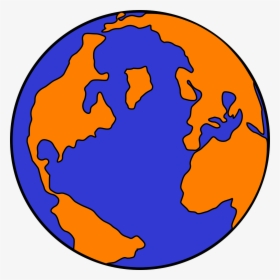 Orange And Blue Globe Clipart , Png Download - Orange And Blue Globe, Transparent Png, Transparent PNG