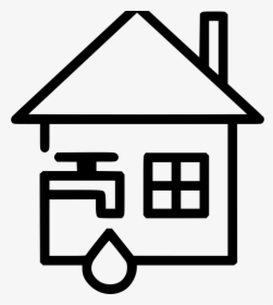 Water Management Automatic Measurement Savewater - Drawing Of A House With Open Door, HD Png Download, Transparent PNG