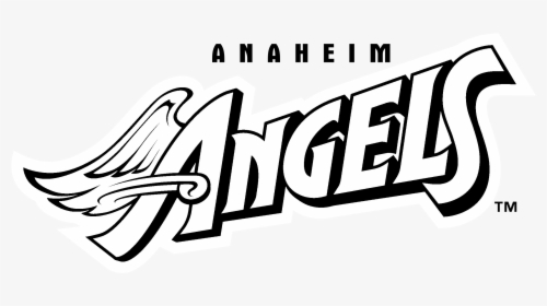 Anaheim Angels Logo Black And White , Png Download - La Angels Logo Black And White, Transparent Png, Transparent PNG
