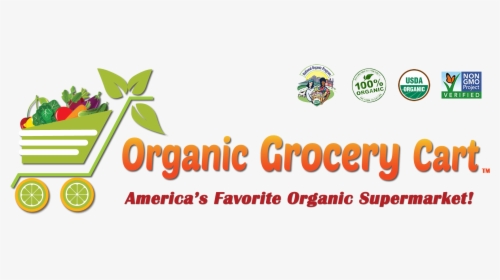 Organic Grocery Cart - Organic Food, HD Png Download, Transparent PNG