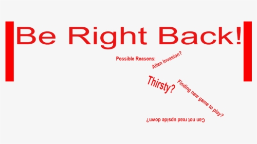 Right Back Brb Overlay , Png Download - Romero Trading, Transparent Png, Transparent PNG
