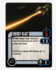 Weapon Energy Blast - Red Alert Star Trek Card, HD Png Download, Transparent PNG