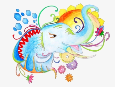 Watercolor Abstract Animals Art, HD Png Download, Transparent PNG