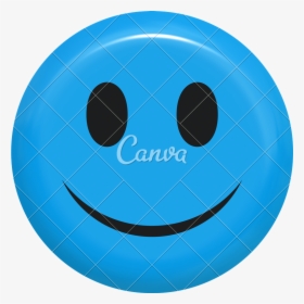 Clip Art D Photos By Canva - Blue 3d Smiley Face, HD Png Download, Transparent PNG