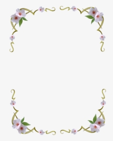 #flower #frame #frames #pretty #borders #border #tropical - Pretty Borders And Frames, HD Png Download, Transparent PNG