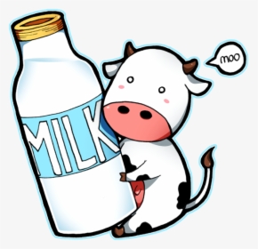 Drawing Cow Milk - Cow Milk Cartoon Png, Transparent Png, Transparent PNG