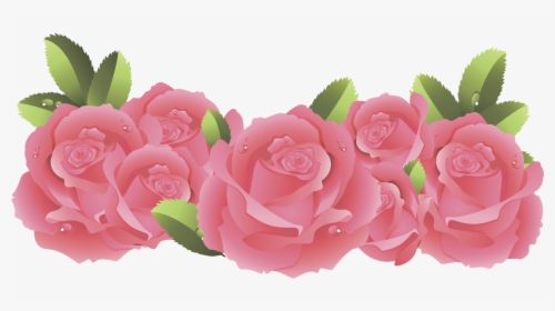 Png Клипарт Beautiful Flowers - Frame Flower Pink Border Png, Transparent Png, Transparent PNG