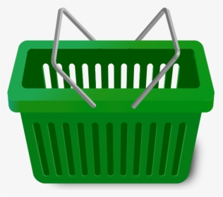 Shopping Cart Dark Green - Green Shopping Basket Png, Transparent Png, Transparent PNG