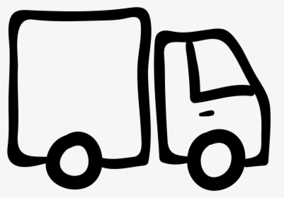 Truck Hand Drawn Vehicle With Container - Hand Drawn Truck Png, Transparent Png, Transparent PNG