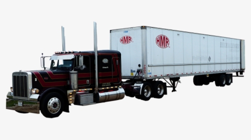 Truck, American, Transport, Vehicle, Traffic, Shipping - Trailer Truck, HD Png Download, Transparent PNG