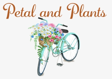 Petal And Plants - Outdoor Pillows With Bicycles, HD Png Download, Transparent PNG