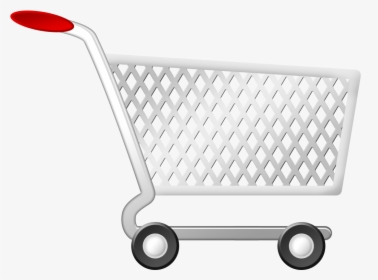 A Shopping Trolley - Shopping Trolley Cartoon Png, Transparent Png, Transparent PNG