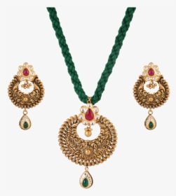 Mehandi Designed Gold Pendent - Necklace, HD Png Download, Transparent PNG