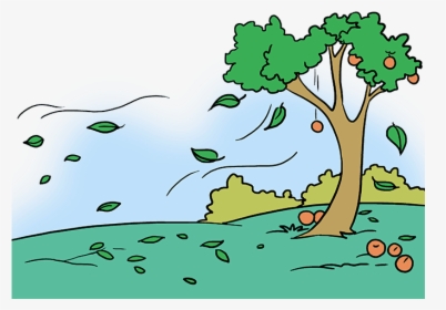 How To Draw Fall Scenery - Cartoon Autumn Scenery Drawing, HD Png Download, Transparent PNG