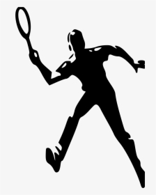 Anonymus- The Tennis Player - Tennis Black And White Logo, HD Png Download, Transparent PNG