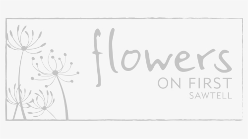 Flowers On First Logo Large - Adobe Clean Font, HD Png Download, Transparent PNG