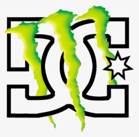 Energy Drink Monster Energy Rockstar Red Bull Logo - Monster Energy Dc Logo, HD Png Download, Transparent PNG