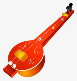 Indian Musical Instruments Vector Png, Transparent Png, Transparent PNG