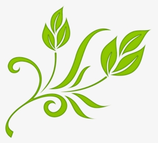 Floral Download Png Image - Floral Green Design Png, Transparent Png, Transparent PNG