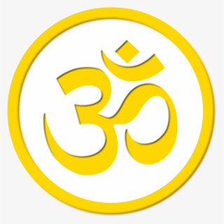 Aum Om Simbolo Symbol Yoga Namaste Peace Gold 1 555px, HD Png Download, Transparent PNG