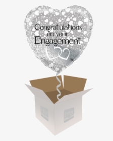 On Your Engagement Entwined Hearts - Congratulations On Your Engagement Balloons, HD Png Download, Transparent PNG