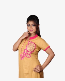 Cotton Embroidered Kurti - Photo Shoot, HD Png Download, Transparent PNG
