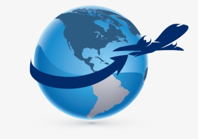 Airplane Globe Logo Computer Software - Free Travel Logo Design, HD Png Download, Transparent PNG