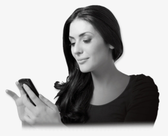 Woman With Iphone, HD Png Download, Transparent PNG