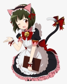Transparent Anime Cat Png - Maid Anime Png, Png Download, Transparent PNG