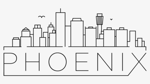 Hollywood Skyline Line Drawing, HD Png Download, Transparent PNG