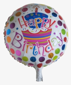 17 Inch Round Happy Birthday Mylar Balloon - Happy Birthday Round Foil Balloon, HD Png Download, Transparent PNG