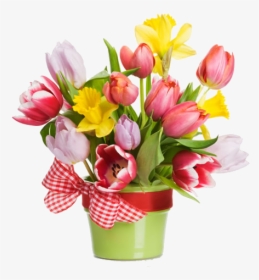 Tulip Spring Bouquet Flowers, HD Png Download, Transparent PNG