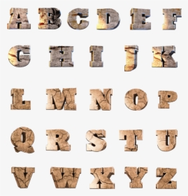 D Stone Alphabet - Letras De Piedra Png, Transparent Png, Transparent PNG