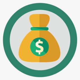 Money Bag Computer Icons Coin Tax - Money Bag Money Icon Transparent, HD Png Download, Transparent PNG