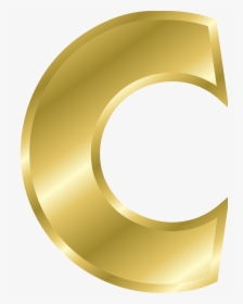 Onlinelabels Clip Art Effect Letters Alphabet Gold - Gold Letter C Transparent, HD Png Download, Transparent PNG