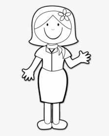 Boy Turning In Assignment To Teacher Clipart Black - Say Hello For Coloring, HD Png Download, Transparent PNG