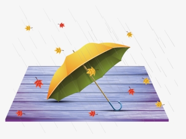 Autumn Rain Png Transparent Image - Umbrella, Png Download, Transparent PNG