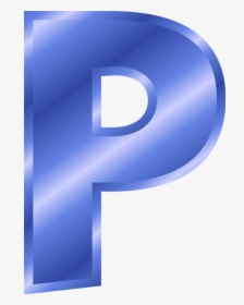 Flower Clipart Alphabet P Free - P Clipart Blue, HD Png Download, Transparent PNG