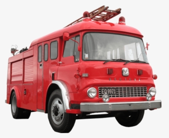 Vintage Bedford Fire Engine Transparent Image - Fire Truck Transparent Background, HD Png Download, Transparent PNG