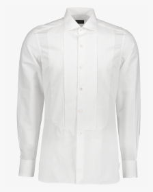 Long Sleeve Formal Shirt Pleat White - Formal Long Sleeves With Pleats, HD Png Download, Transparent PNG