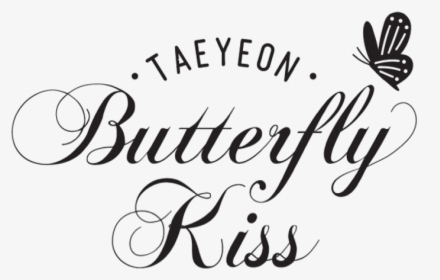 Butterfly Kiss - Taeyeon Butterfly Kiss Logo, HD Png Download, Transparent PNG
